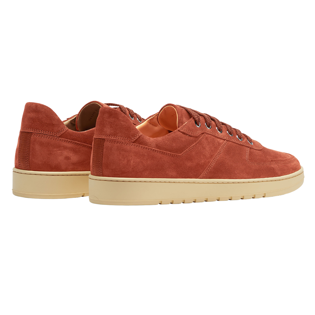 CQP Washed Ketchup Suede Leather Center Sneakers Baltzar
