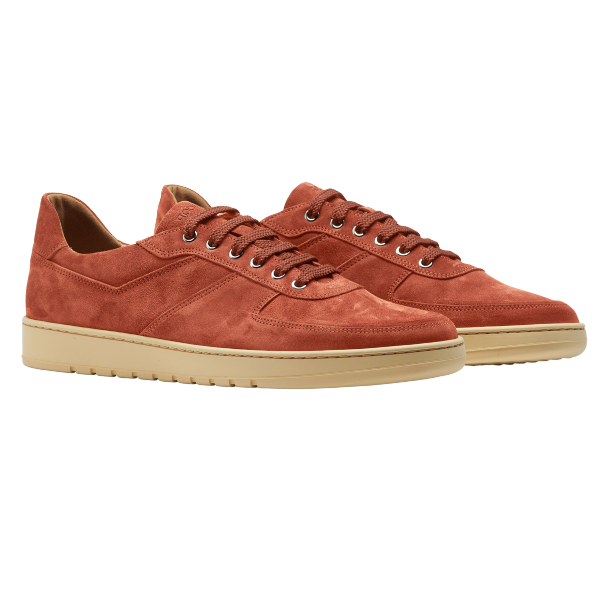 CQP Washed Ketchup Suede Leather Center Sneakers Baltzar