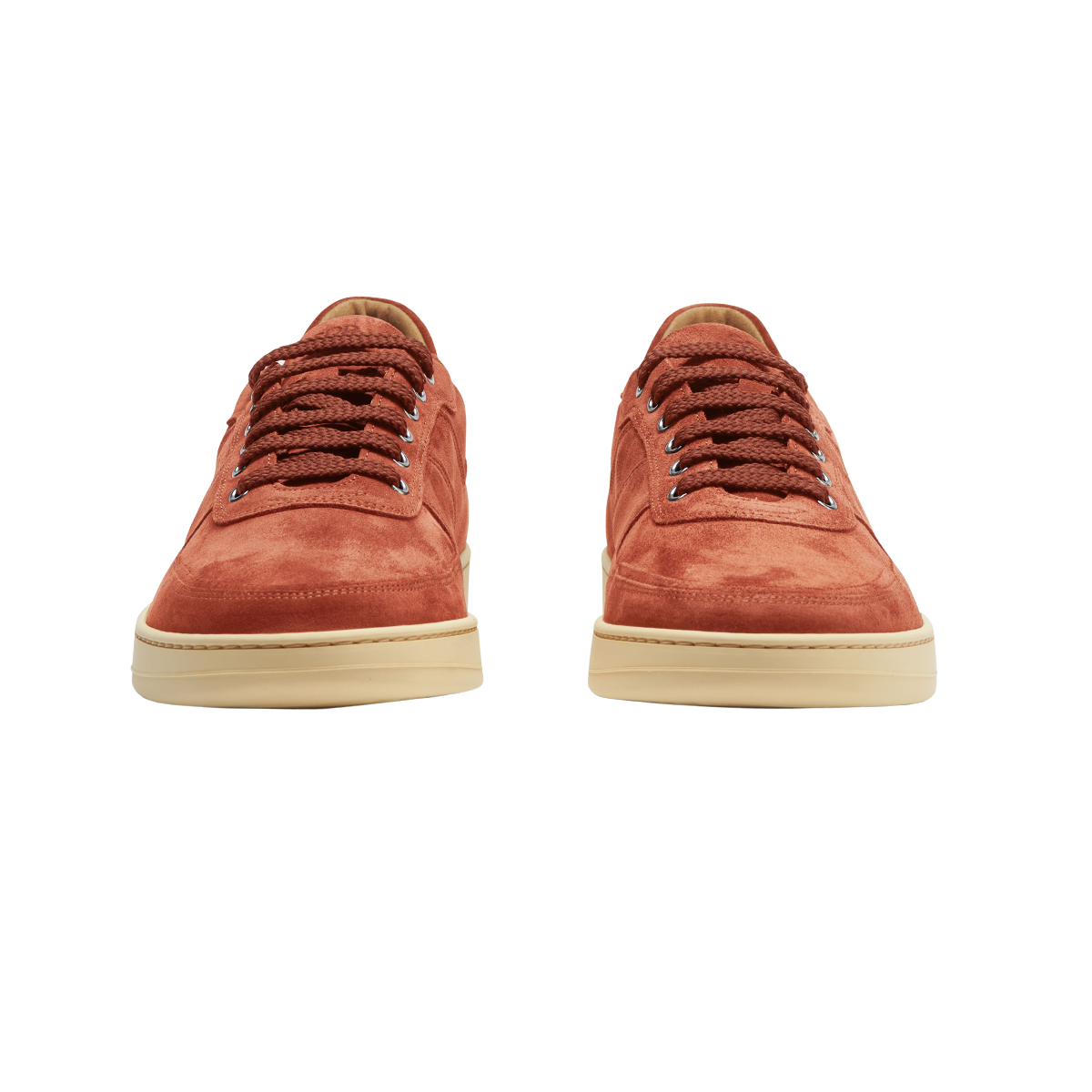 CQP Washed Ketchup Suede Leather Center Sneakers Baltzar