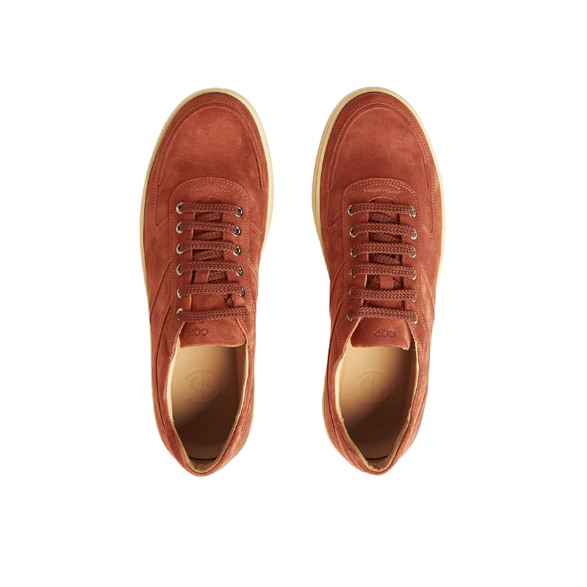 CQP Washed Ketchup Suede Leather Center Sneakers Baltzar
