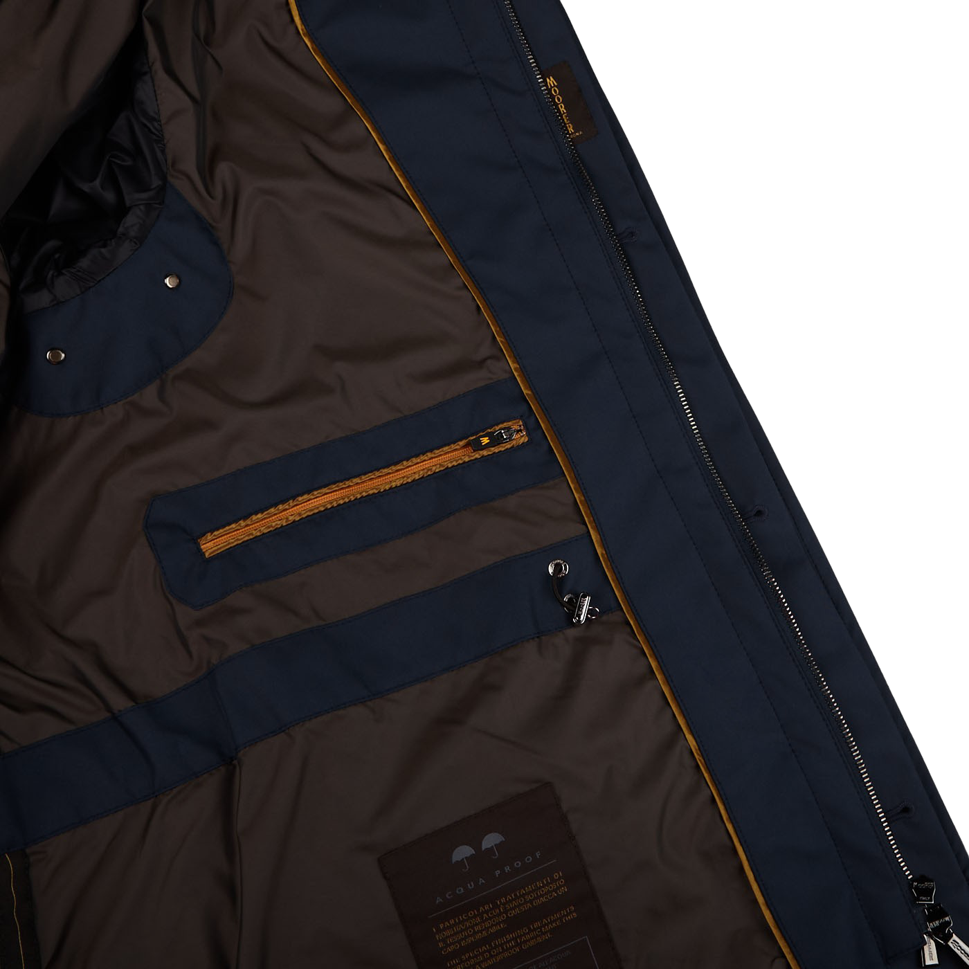 Moorer - Dark Blue Light Nylon Field Jacket | Baltzar