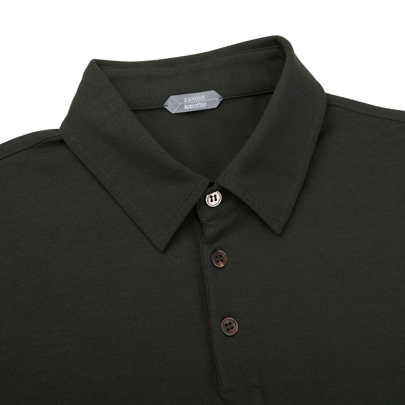 Zanone - Moss Green Ice Cotton Polo Shirt | Baltzar