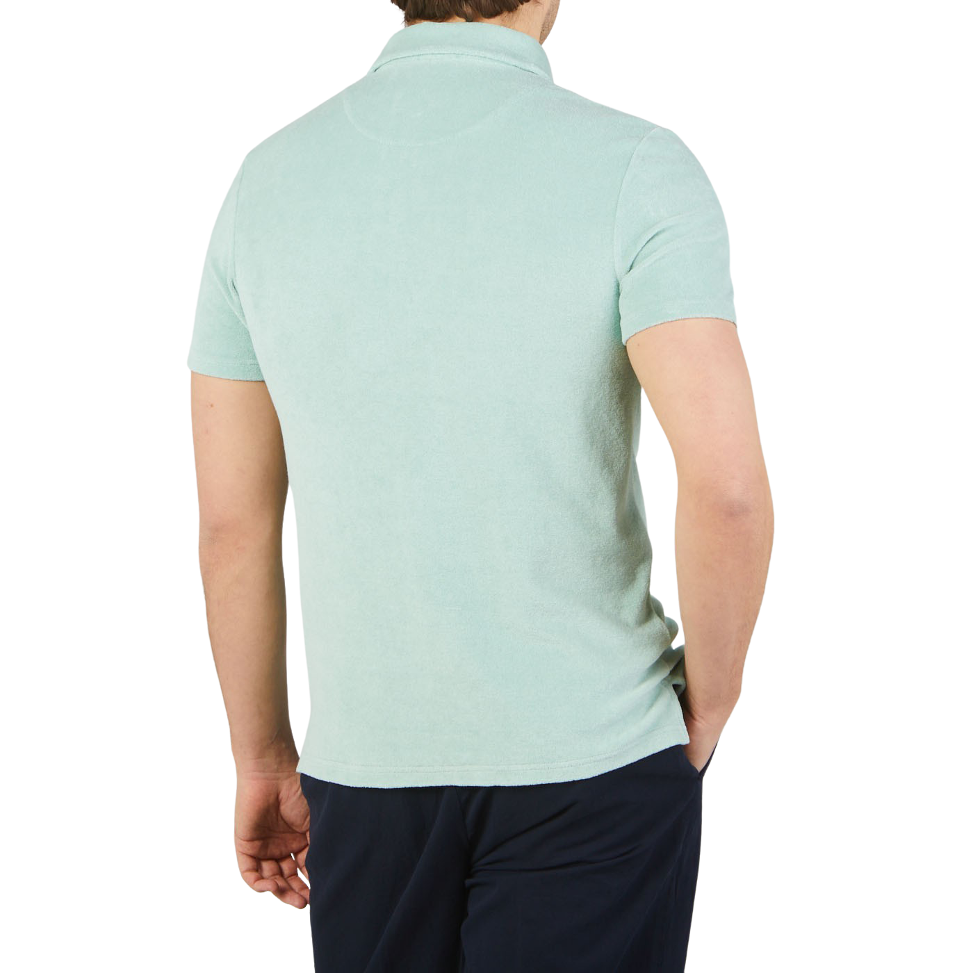 Altea - Mint Green Organic Towelling Cotton Polo Shirt | Baltzar