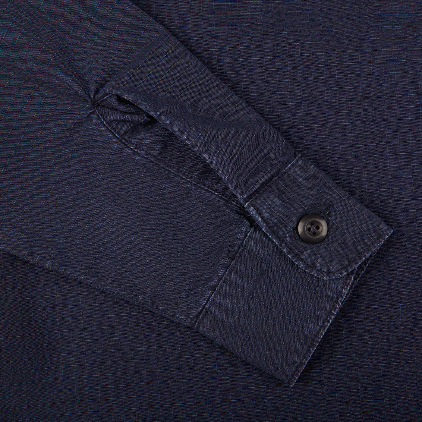 Tela Genova - Navy Blue Organic Cotton Greto Overshirt | Baltzar