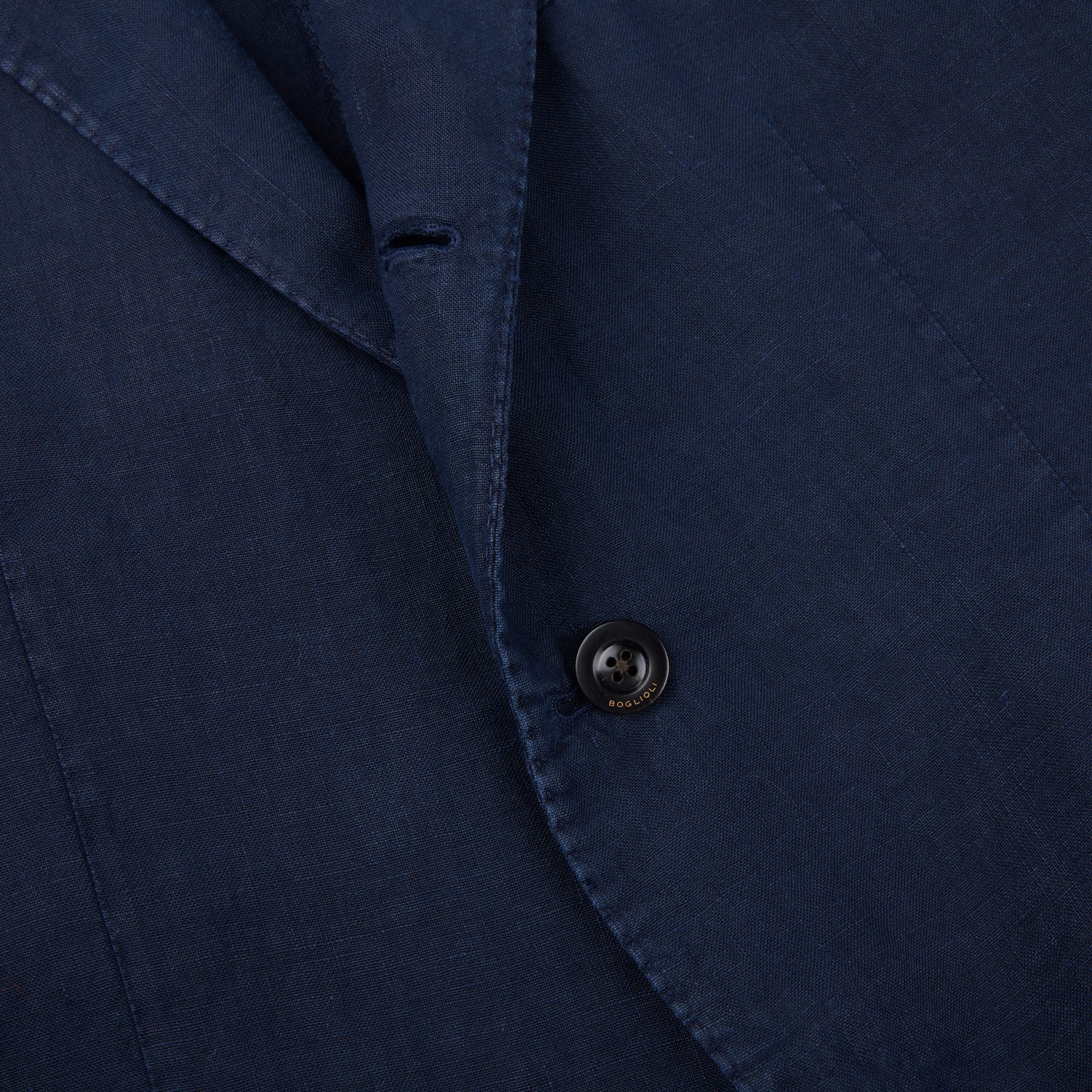 Boglioli - Dark Blue Washed Linen K Jacket | Baltzar