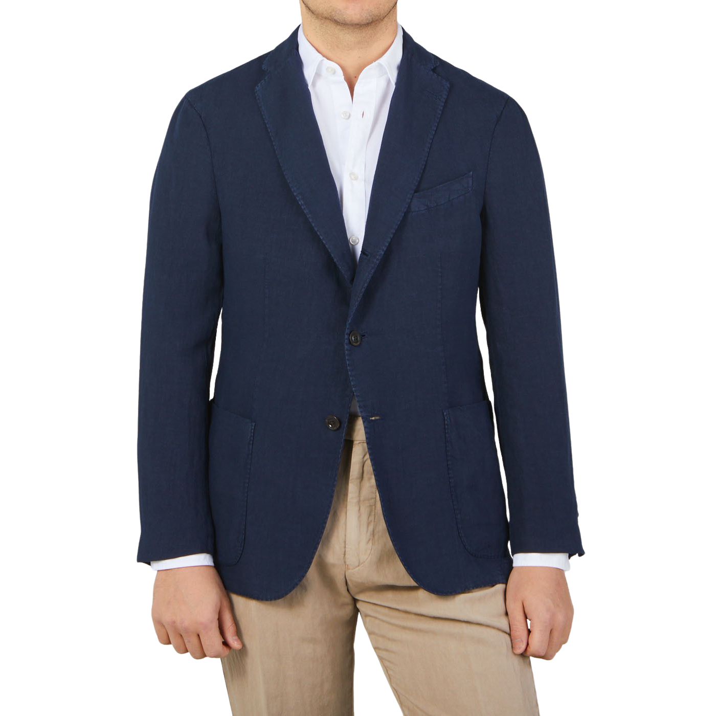 Boglioli - Dark Blue Washed Linen K Jacket | Baltzar