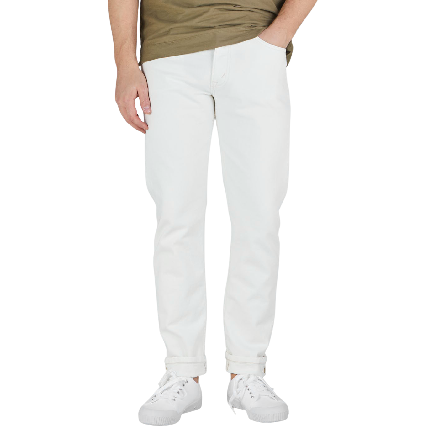 Jeanerica - Natural White Cotton TM005 Jeans | Baltzar