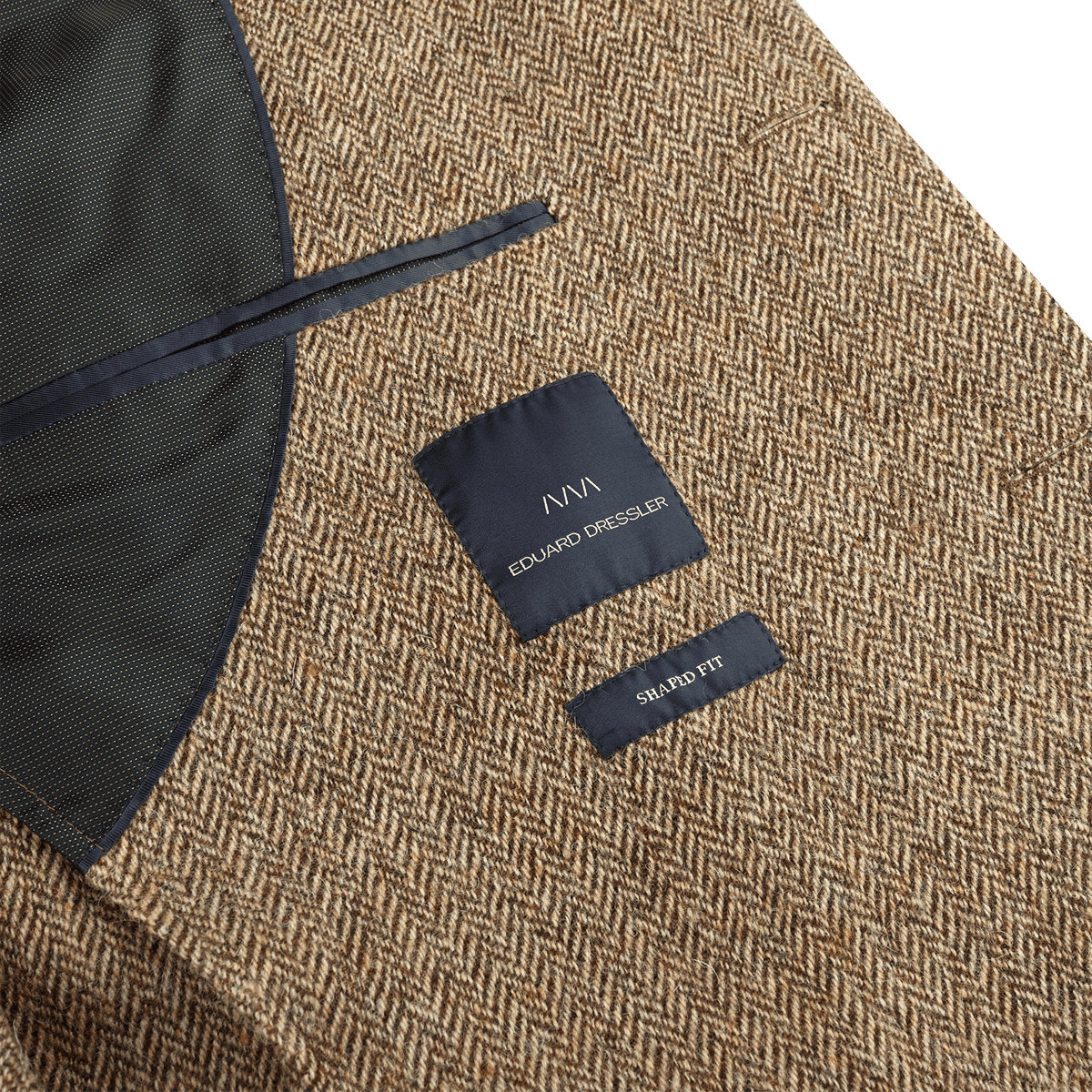 Eduard Dressler - Beige Herringbone Wool Safari Jacket | Baltzar