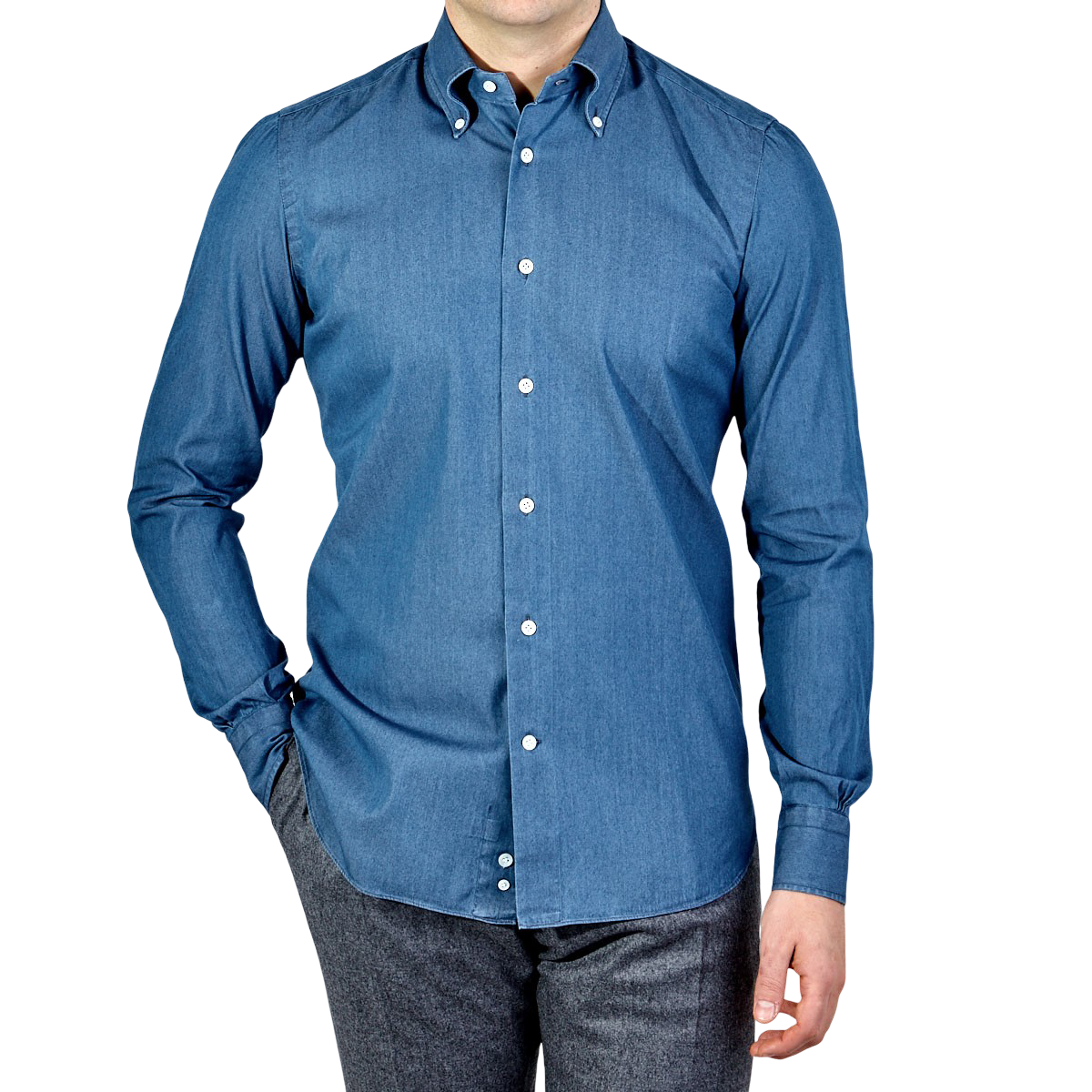GANT INDIGO Mens Shirts Regular Fit Long Sleeve Cotton S M L XL XXL Button Shirt 