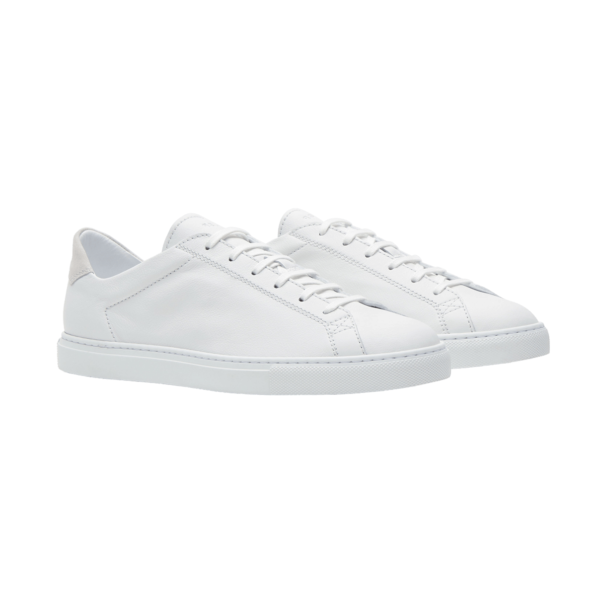 C.QP - White Leather Racquet Sneakers | Baltzar