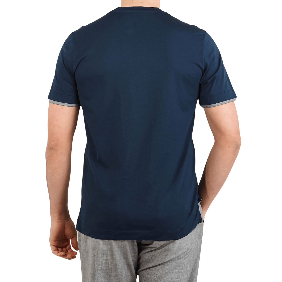 navy blue t shirt back