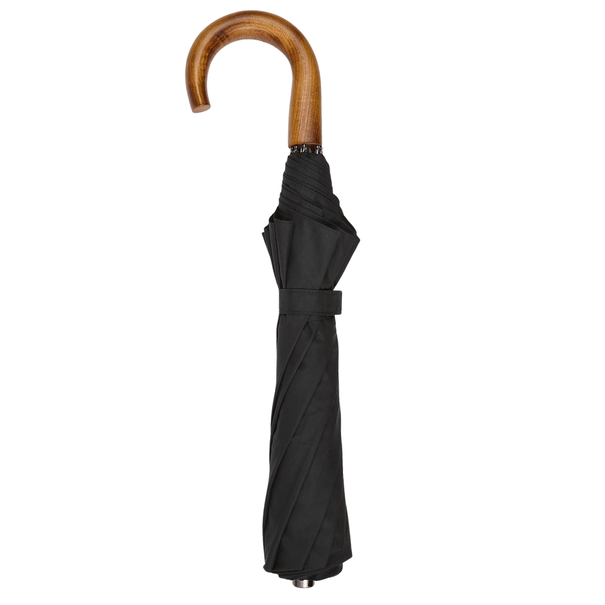 Fox Umbrellas - Black Telescopic Maple Handle Umbrella | Baltzar
