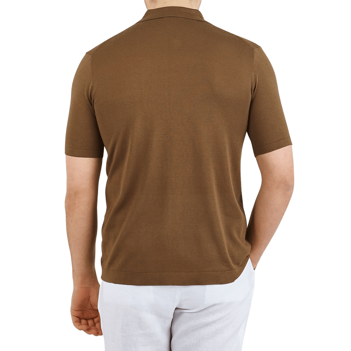 brown collar shirt
