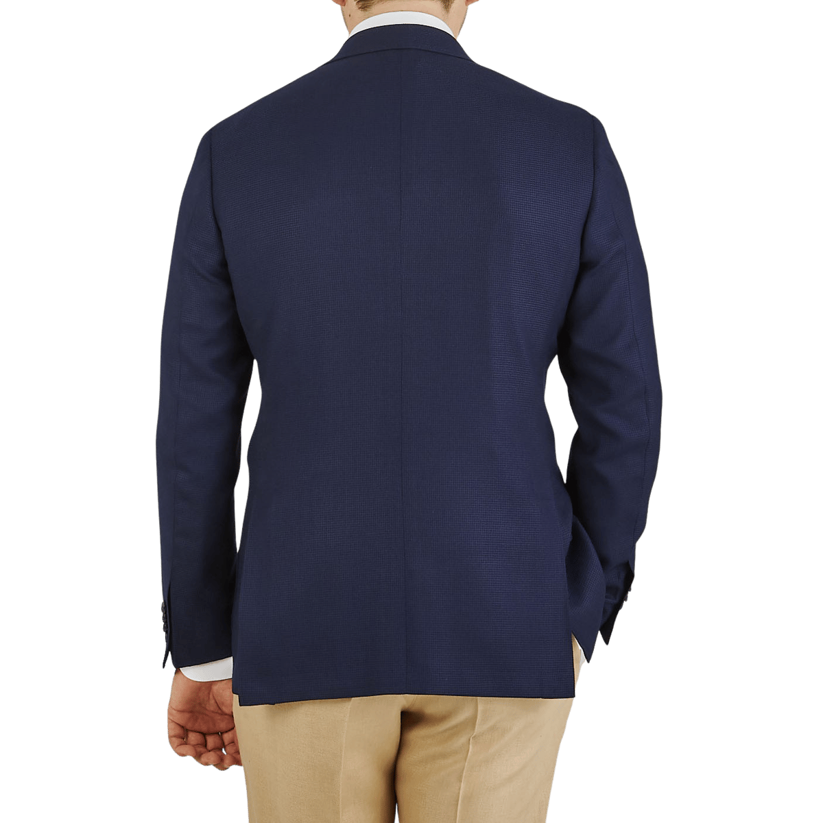 Canali - Navy Blue Wool Kei Unlined Blazer | Baltzar
