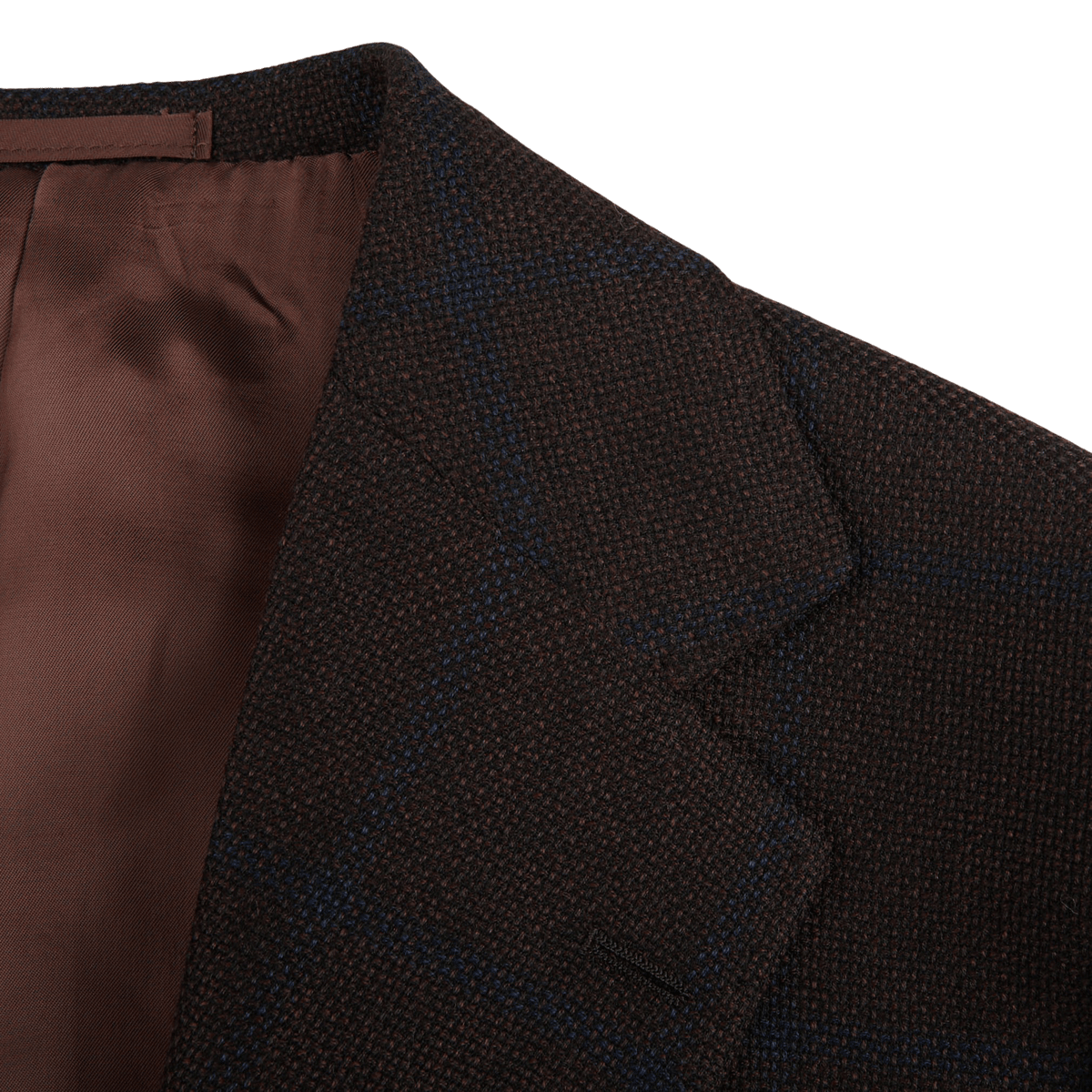 Ring Jacket - Brown Windowpane Wool Balloon Blazer | Baltzar