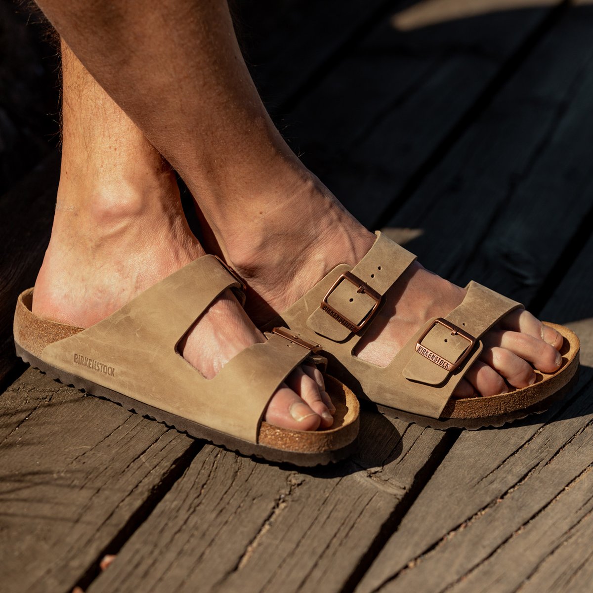 Er velkendte Stuepige for eksempel Birkenstock - Tabacco Brown Natural Leather Arizona Sandals | Baltzar