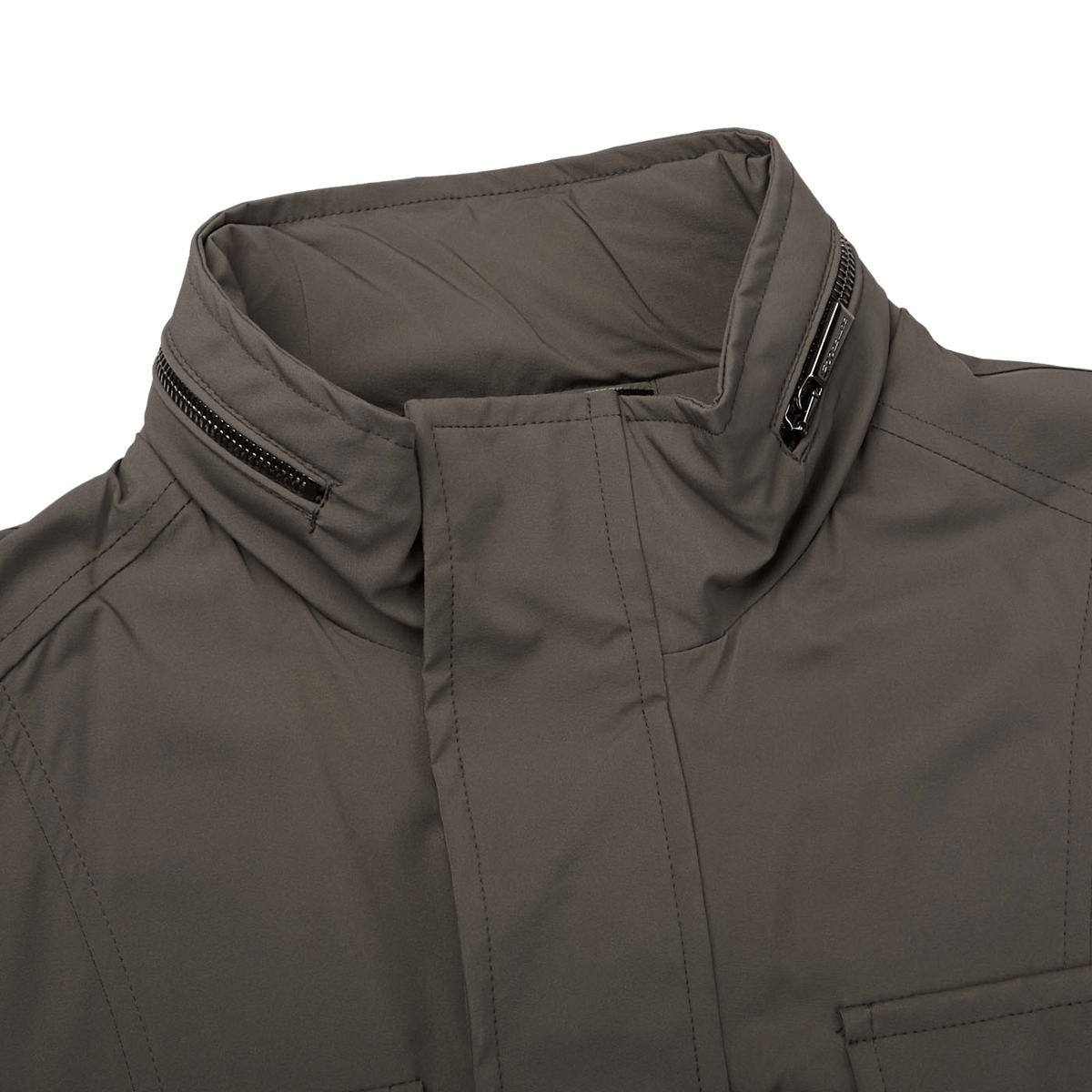 Moorer - Mink Brown Light Nylon Field Jacket | Baltzar