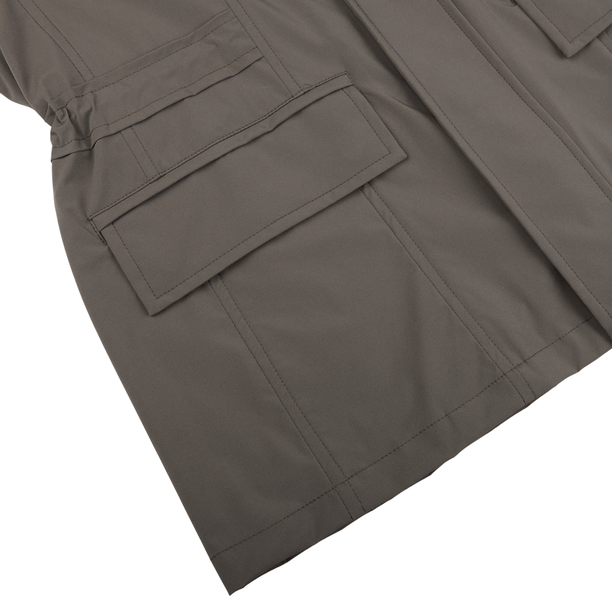 Moorer - Mink Brown Light Nylon Field Jacket | Baltzar