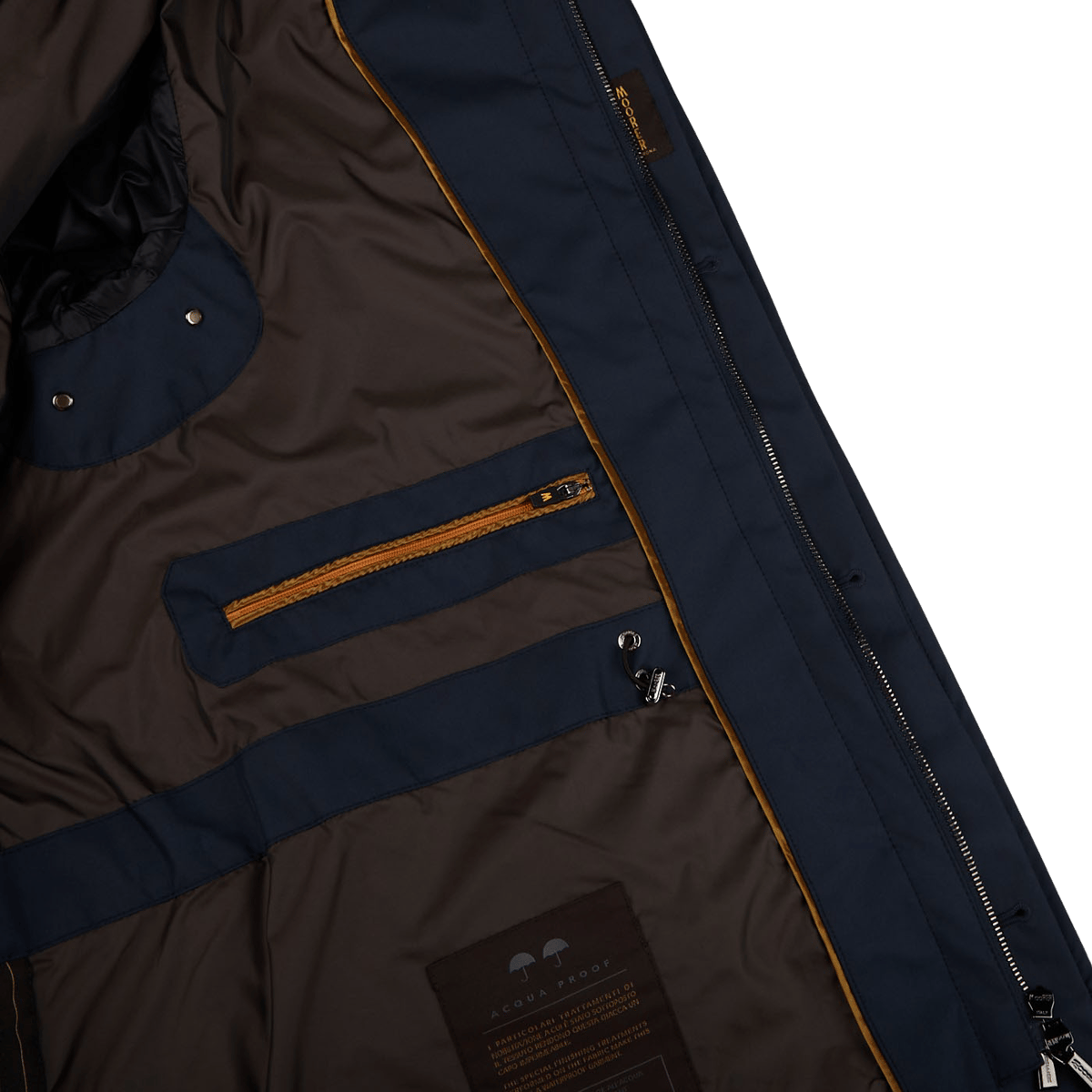 Moorer - Dark Blue Light Nylon Field Jacket | Baltzar