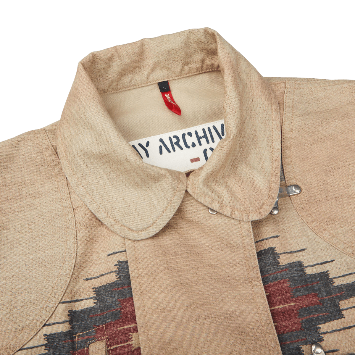 FAY Beige Cotton Yateh 4 Ganci Archive Jacket Collar