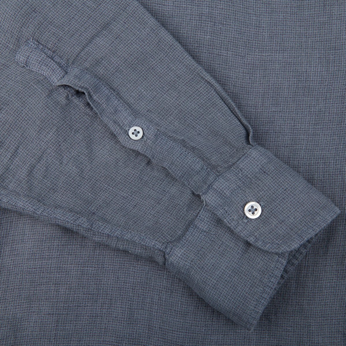 Massimo Alba - Blue Moonrock Linen Genova Shirt | Baltzar