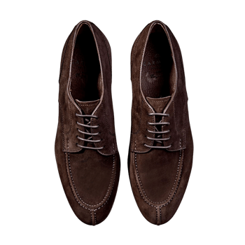 Carmina Brown Suede Forest Norwegian Derbies Top