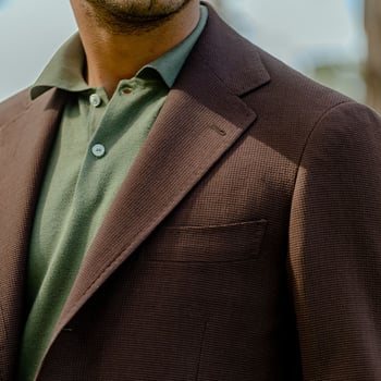 Ring Jacket - Tobacco Irish Linen Suit | Baltzar